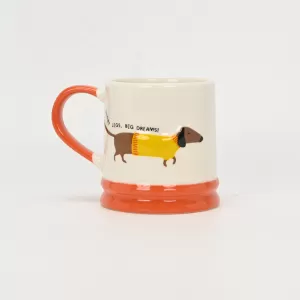 Sweater Dachshund Mug-orange