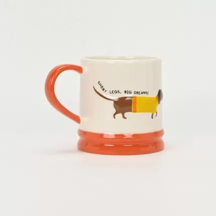 Sweater Dachshund Mug-orange