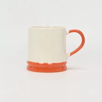 Heart Sweater Dachshund Mug–orange