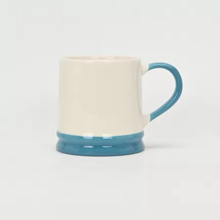 Polka Dot Dachshund Mug–blue