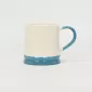 Polka Dot Dachshund Mug–blue