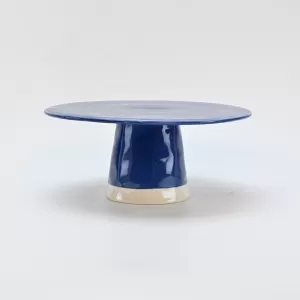 In the Lake · Embossed Cake Stand-blue&white