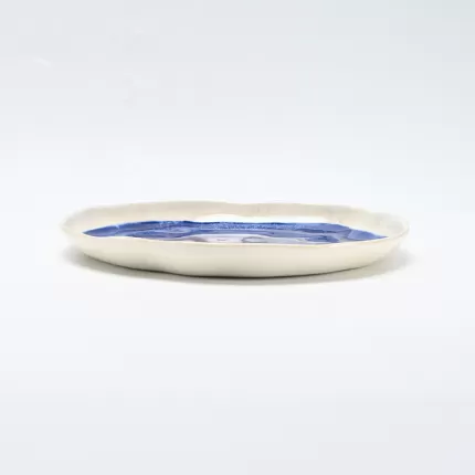 In the Lake · Embossed Plate-blue&white-1
