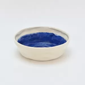 In the Lake · Embossed Bowl-blue&white-2