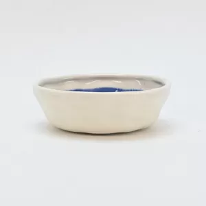 In the Lake · Embossed Bowl-blue&white-3