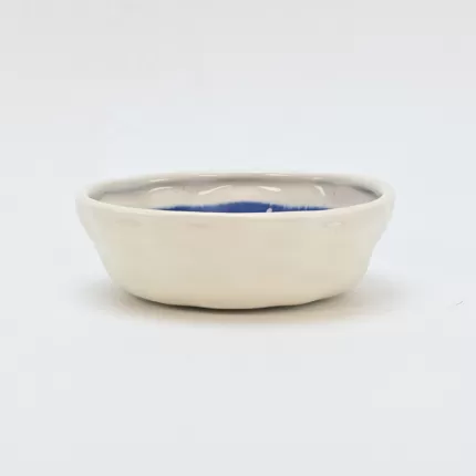 In the Lake · Embossed Bowl-blue&white-3