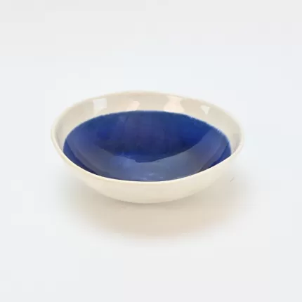 In the Lake · Embossed Bowl-blue&white-4