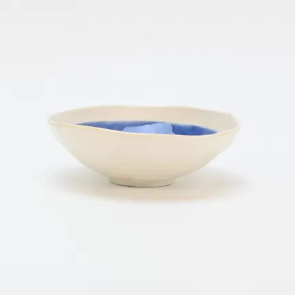 In the Lake · Embossed Bowl-blue&white-5