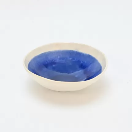 In the Lake · Embossed Bowl-blue&white-5
