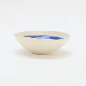 In the Lake · Embossed Bowl-blue&white-5