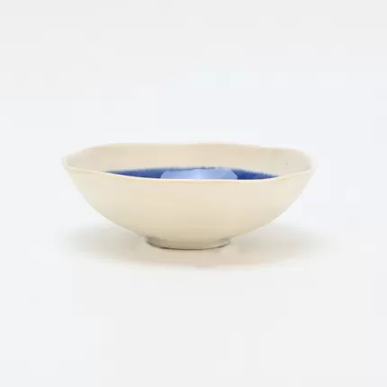 In the Lake · Embossed Bowl-blue&white-6