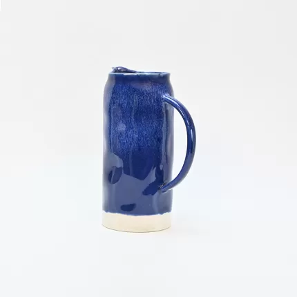 In the Lake · Embossed Vase-blue&white