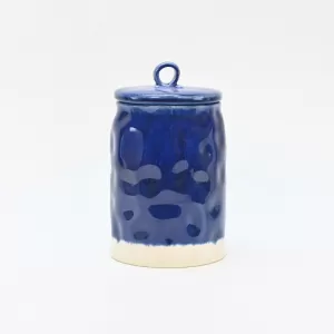 In the Lake · Embossed Jar-blue&white