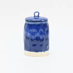 In the Lake · Embossed Jar-blue&white-2