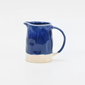In the Lake · Embossed Sugar Bowl-blue&white