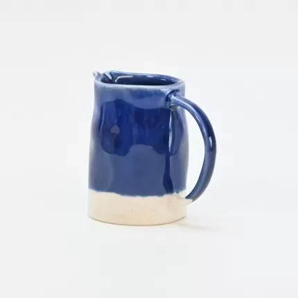 In the Lake · Embossed Sugar Bowl-blue&white