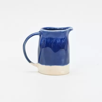 In the Lake · Embossed Sugar Bowl-blue&white