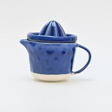 In the Lake · Embossed Juicer Cup-blue&white