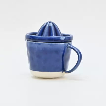 In the Lake · Embossed Juicer Cup-blue&white