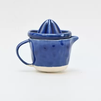 In the Lake · Embossed Juicer Cup-blue&white