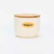 Sugar Storage Jar with Wood Lid