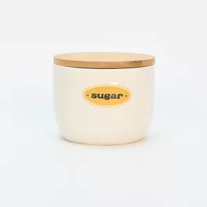 Sugar Storage Jar with Wood Lid