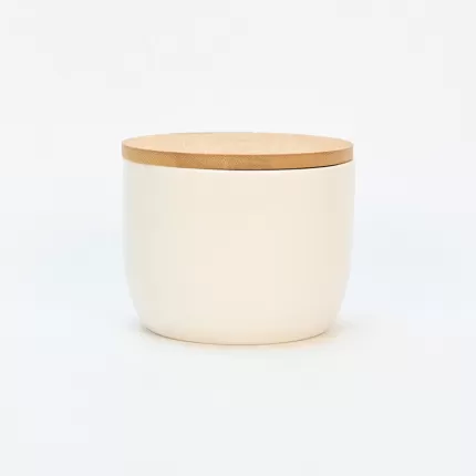 Sugar Storage Jar with Wood Lid