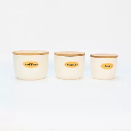 Sugar Storage Jar with Wood Lid