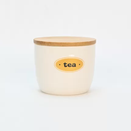 Tea Storage Jar with Wood Lid
