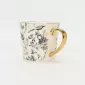 Gold-Ink Floral Bird Mug