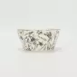 Gold-Ink Floral Bird Bowl