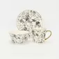 Gold-Ink Floral Bird Plate