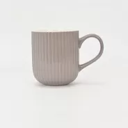 White Vertical Striped Ceramic Mug–Strumming the Strings of Daily Moments