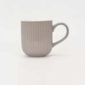 White Vertical Striped Ceramic Mug–Strumming the Strings of Daily Moments