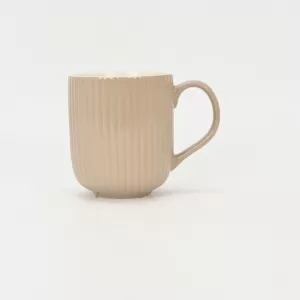 White Vertical Striped Ceramic Mug–Strumming the Strings of Daily Moments