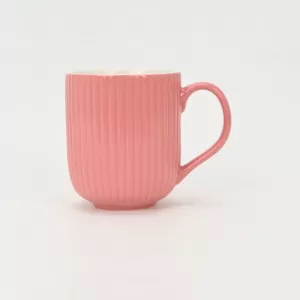 White Vertical Striped Ceramic Mug–Strumming the Strings of Daily Moments