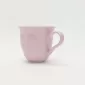 Heart Embossed Mug-cream puple