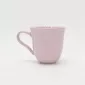 Heart Embossed Mug-cream puple