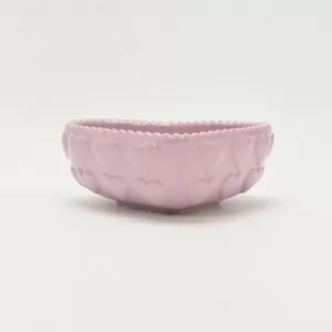 Heart Embossed Bowl-cream puple