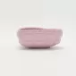 Heart Embossed Bowl-cream puple