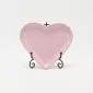 Heart Embossed Plate-cream puple