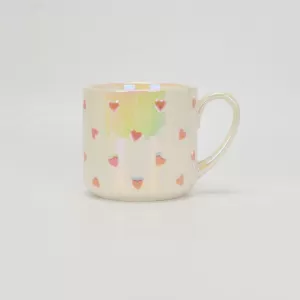 Heart Rainbow Cup–pearl white