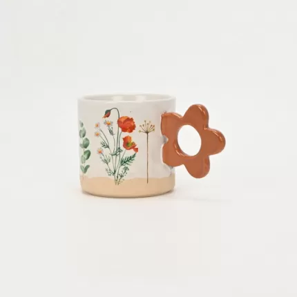 Botanical Floral Handle Mug-3