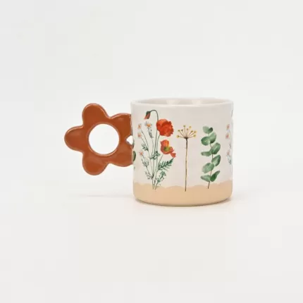 Botanical Floral Handle Mug-3