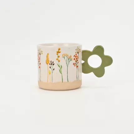 Botanical Floral Handle Mug-4