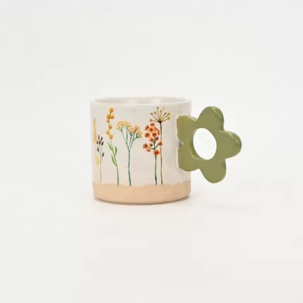 Botanical Floral Handle Mug-4