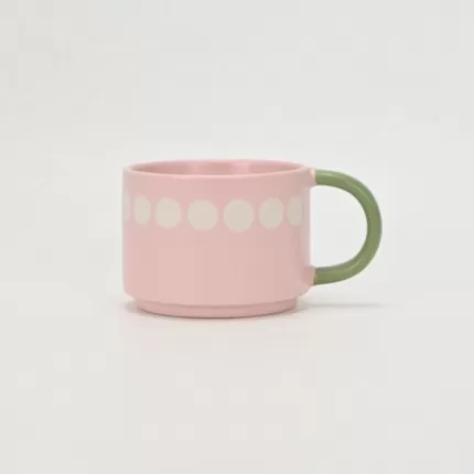 Dopamine Geometry Mug–Blush Nude
