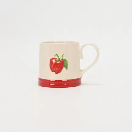 Happy Veggie Mug-red bell pepper