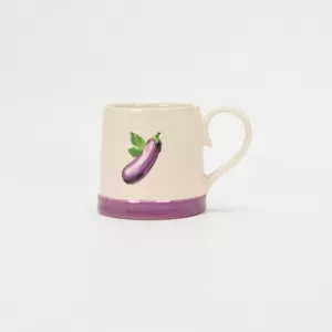 purple cabbage mug, vegetable ceramic mug, kitchen garden mug, realistic vegetable mug, purple accent ceramic cup, cozy kitchen drinkware, playful vegetable mug, farmhouse style mug, garden-inspired c