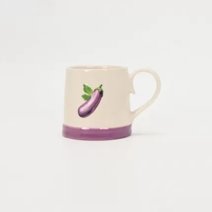 Happy Veggie Mug-eggplant